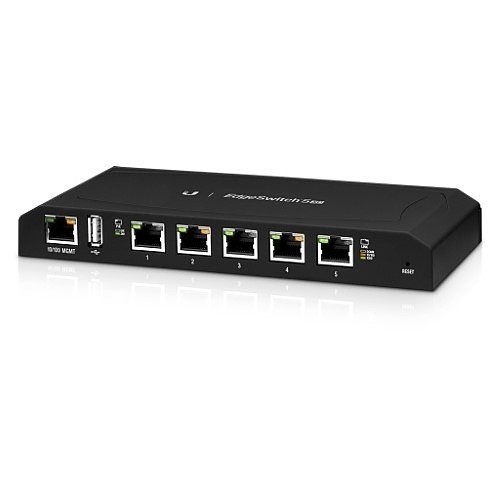 Ubiquiti Networks EdgeSwitch ES-5XP 5 Gigabit PoE Ports Ethernet Switch - Black