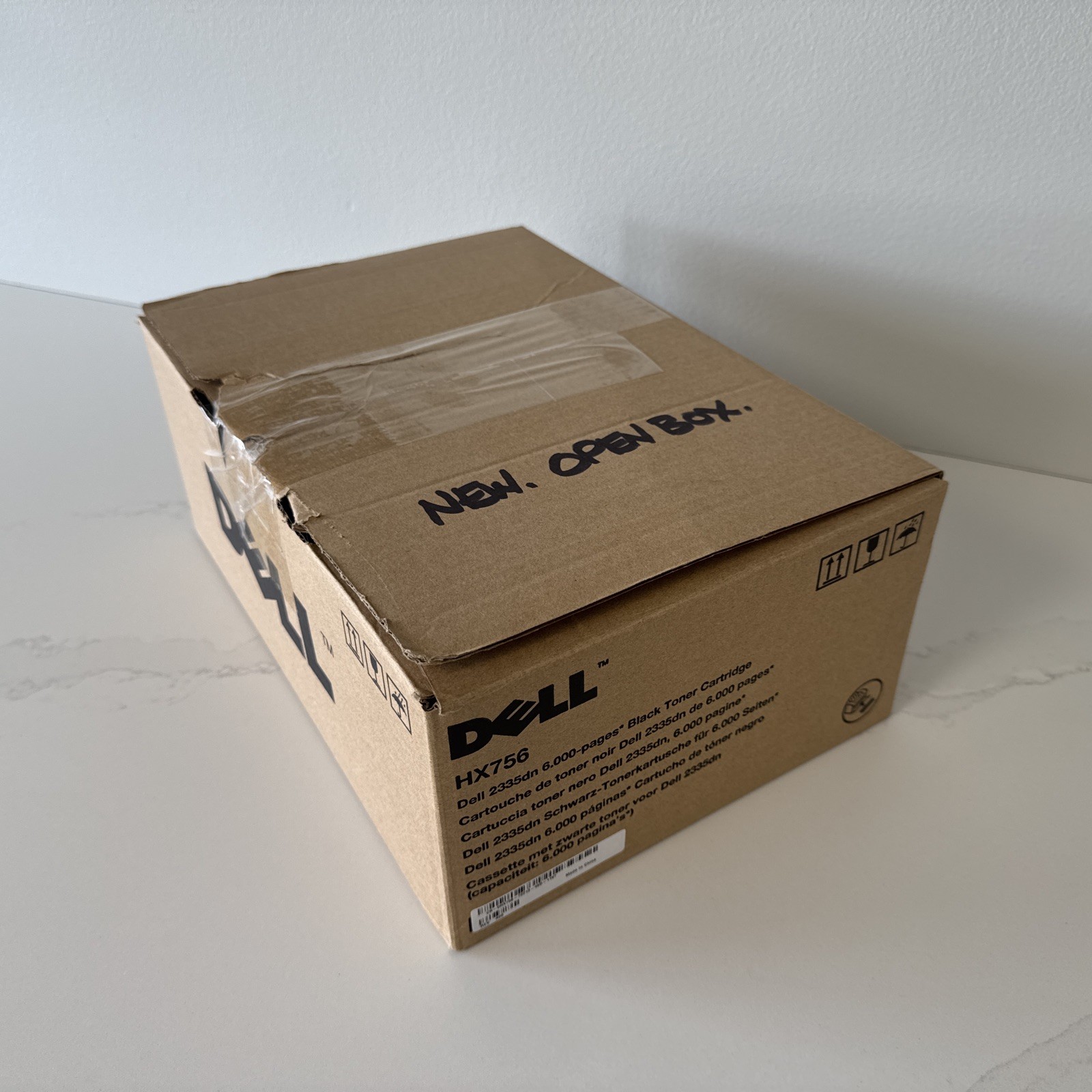Genuine Dell HX756 Black Toner Cartridge - OPEN BOX - 