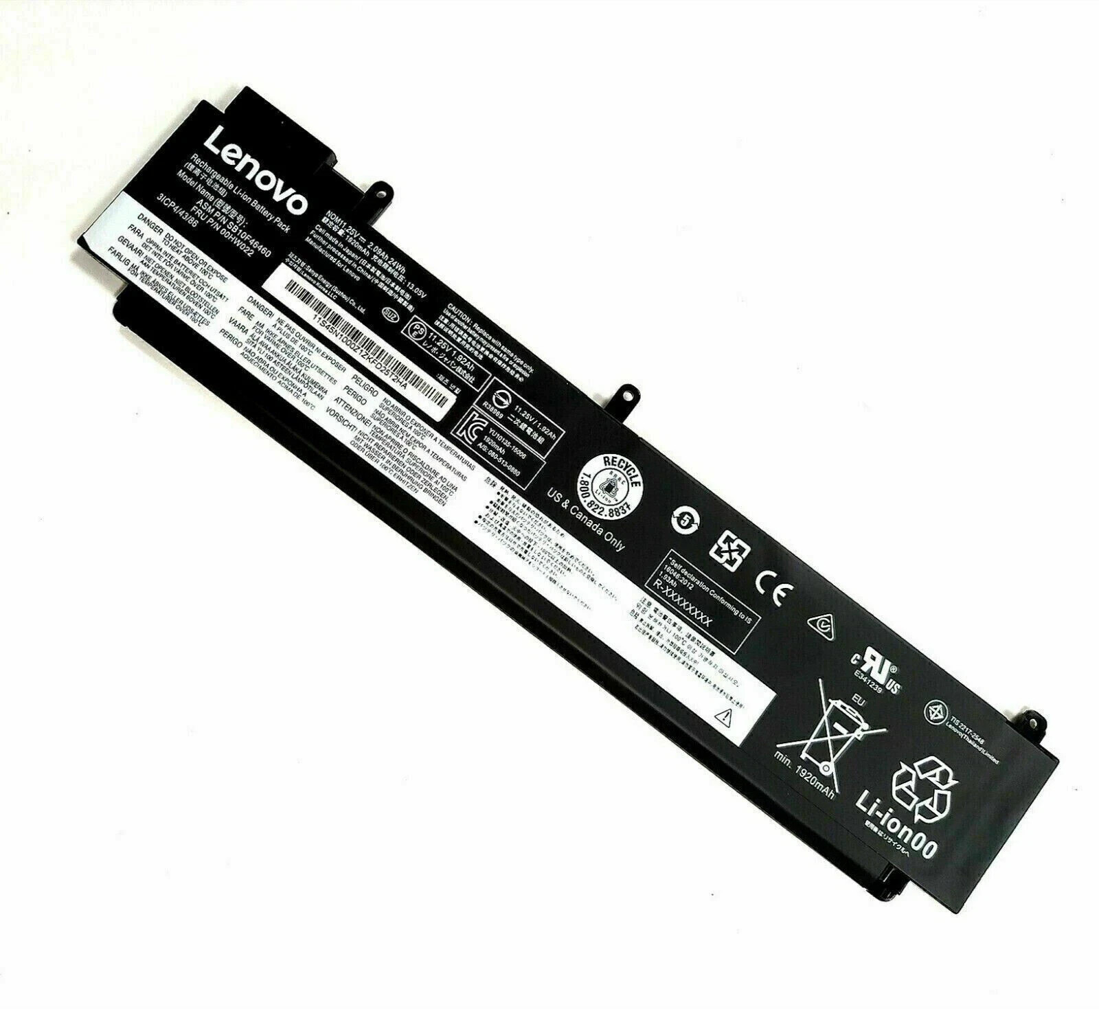NEW Genuine 24Wh 00HW022 00HW023 Laptop Battery For Lenovo ThinkPad T460s T470s