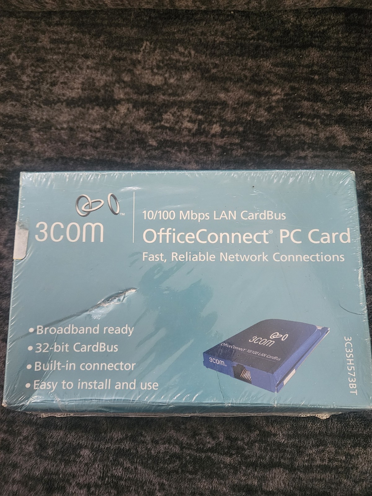 3Com OfficeConnect PC Card 10/100 Mbps LAN Cardbus NEW In Box 3C3SH573BT