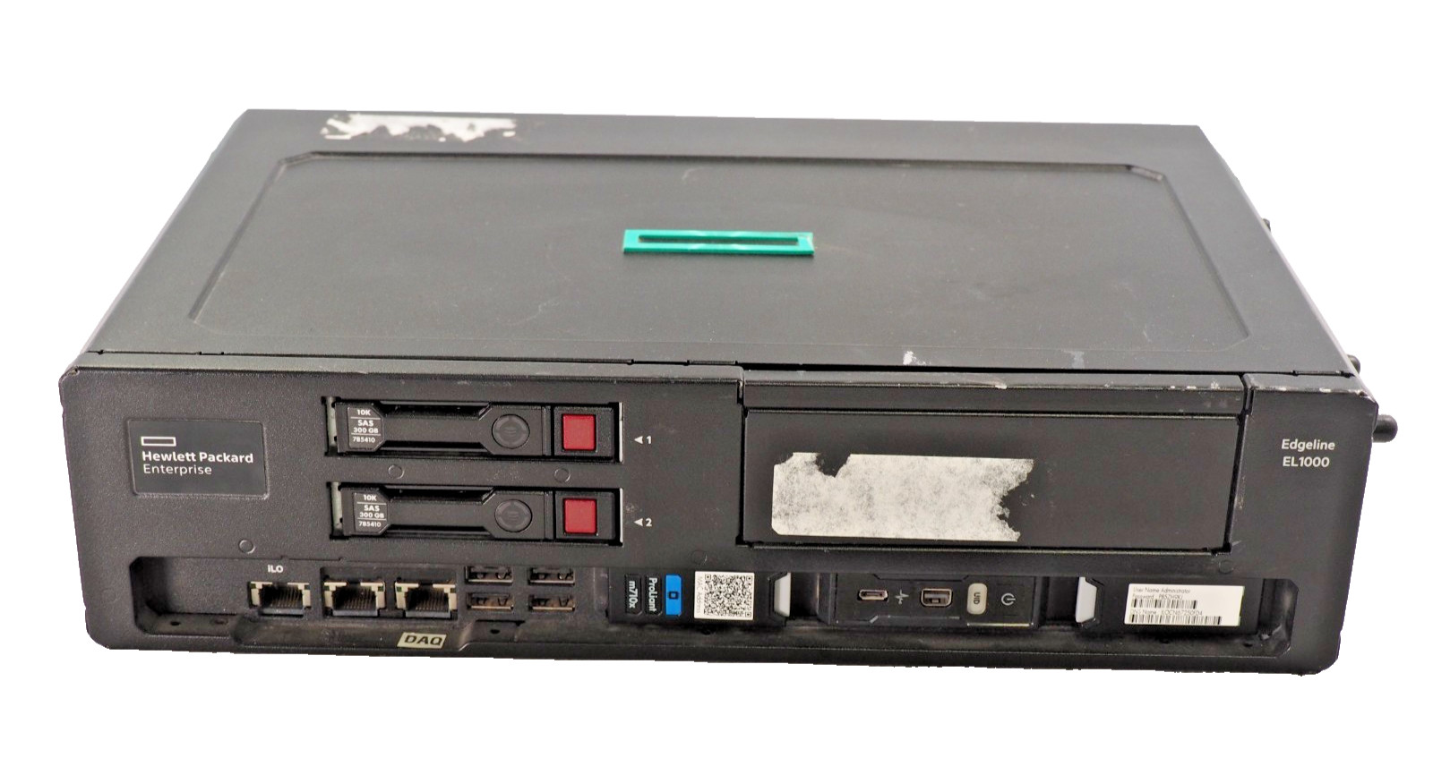 HPE Edgeline EL1000 2*300GB SAS Pass Thru System w/ProLiant m710x Module 1*AC