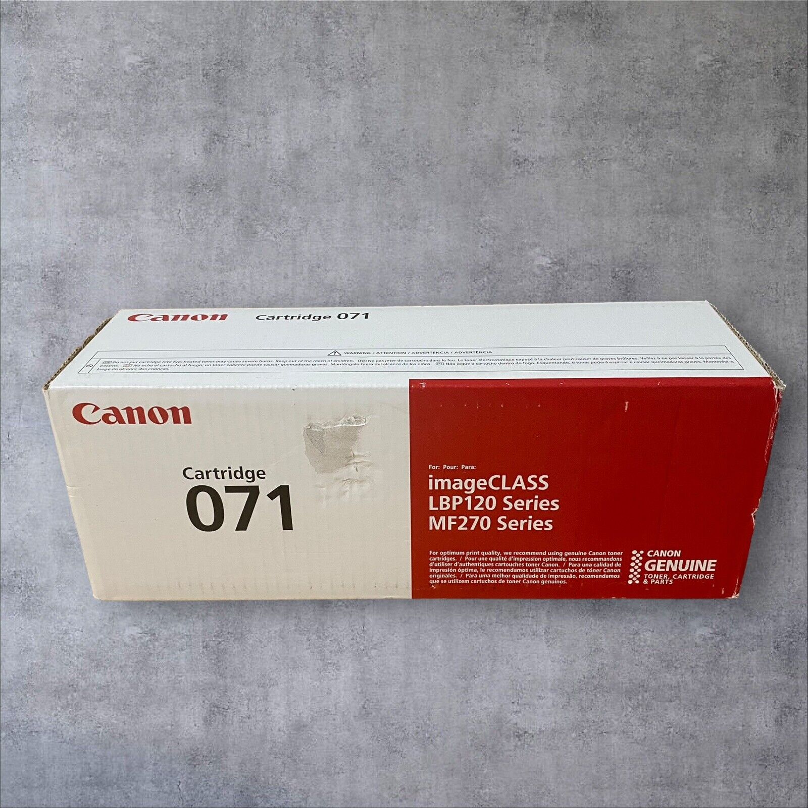 Genuine Canon 071 Black Original Standard Toner Cartridge OEM Sealed New In Box