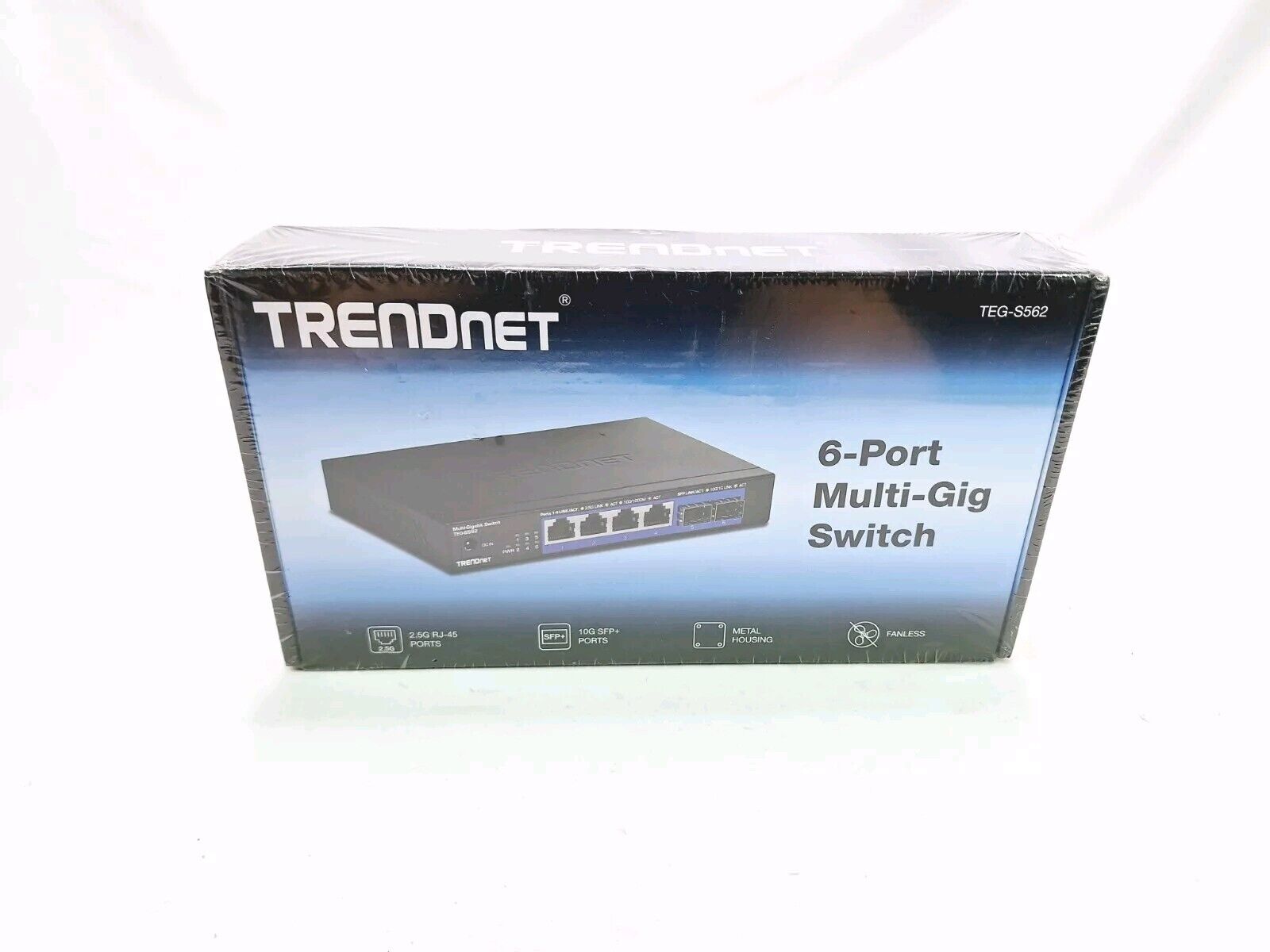 TRENDnet 6-Port Unmanaged Multi-Gig Switch, TEG-S562, 2.5GBASE-T Ports, 2 x 10G 