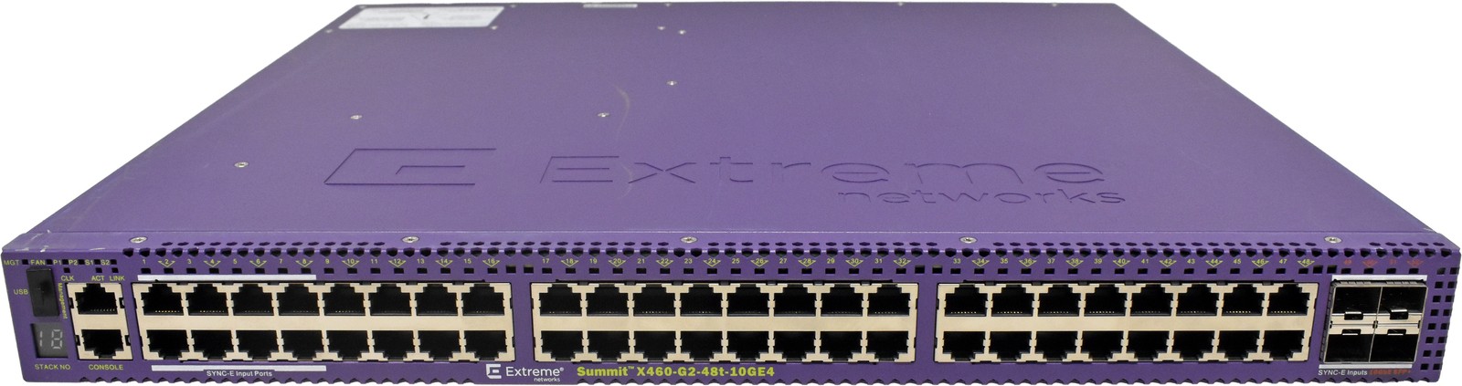 Extreme Summit X460-G2-48t-10GE4 Base 16702 48-Port RJ-45 GE Switch 4x 10G SFP+