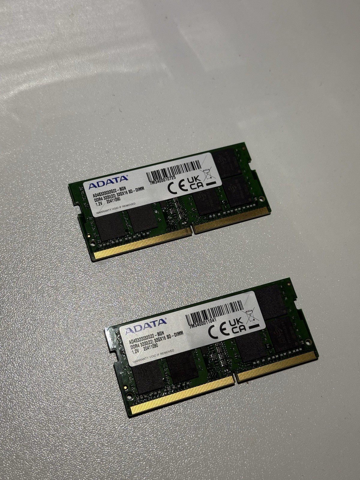 ADATA 64GB( 32GBX 2) DDR4 PC4-3200 SO-DIMM Laptop Memory - Tested