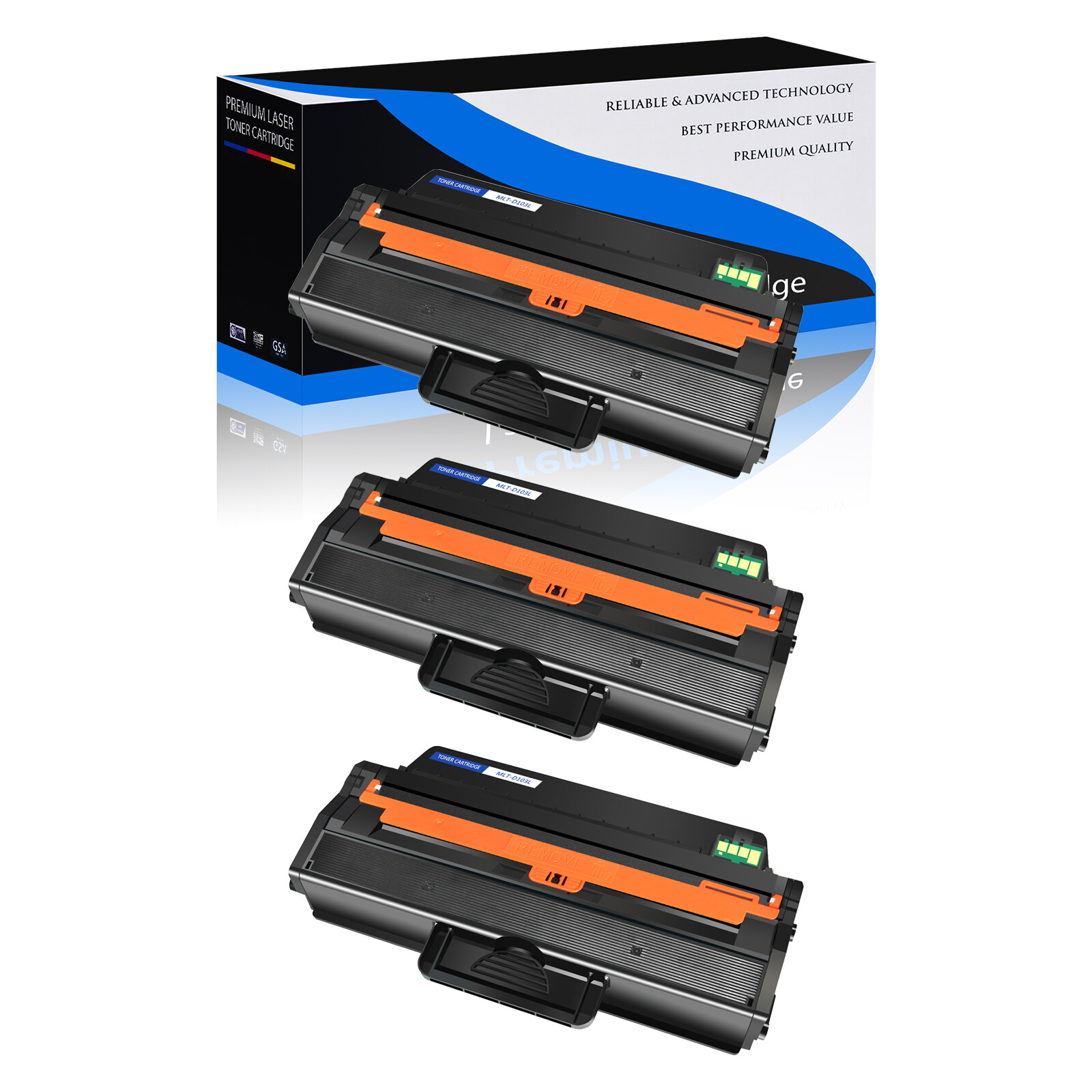 3PK MLT-D103L 103L Toner Cartridge For Samsung ML2950ND 2955 SCX4728FD 4729FW