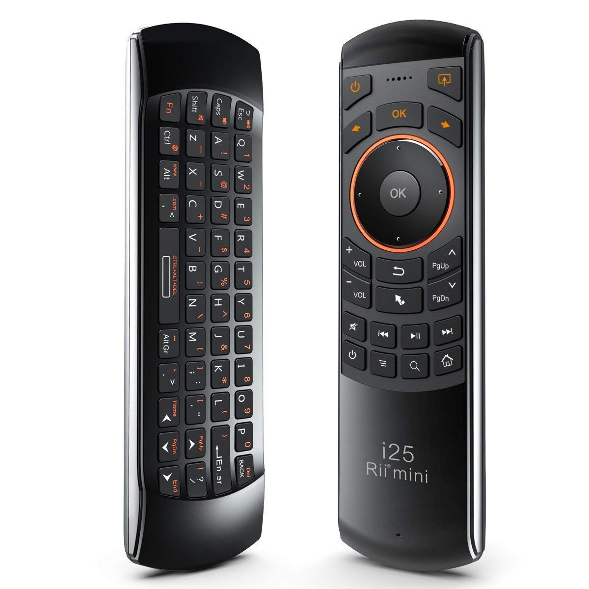 Rii Mini i25 Multifunction Portable 3 in 1 2.4GHz 170mm*49mm*16mm, Black