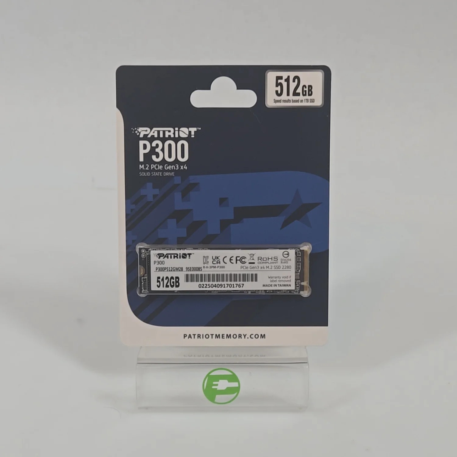 New Patriot 2280mm P300 512GB M.2 NVMe Gen 3.0 x 4 SSD 3PH00054