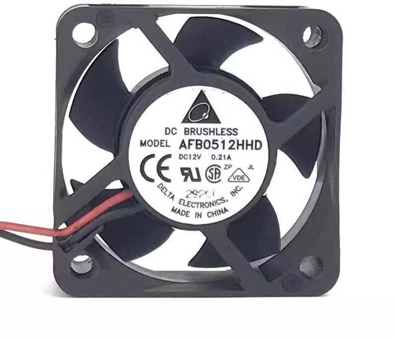 Delta AFB0512HHD 5020 12V 0.21A 50*50*20MM 2-Wire Cooling Fan