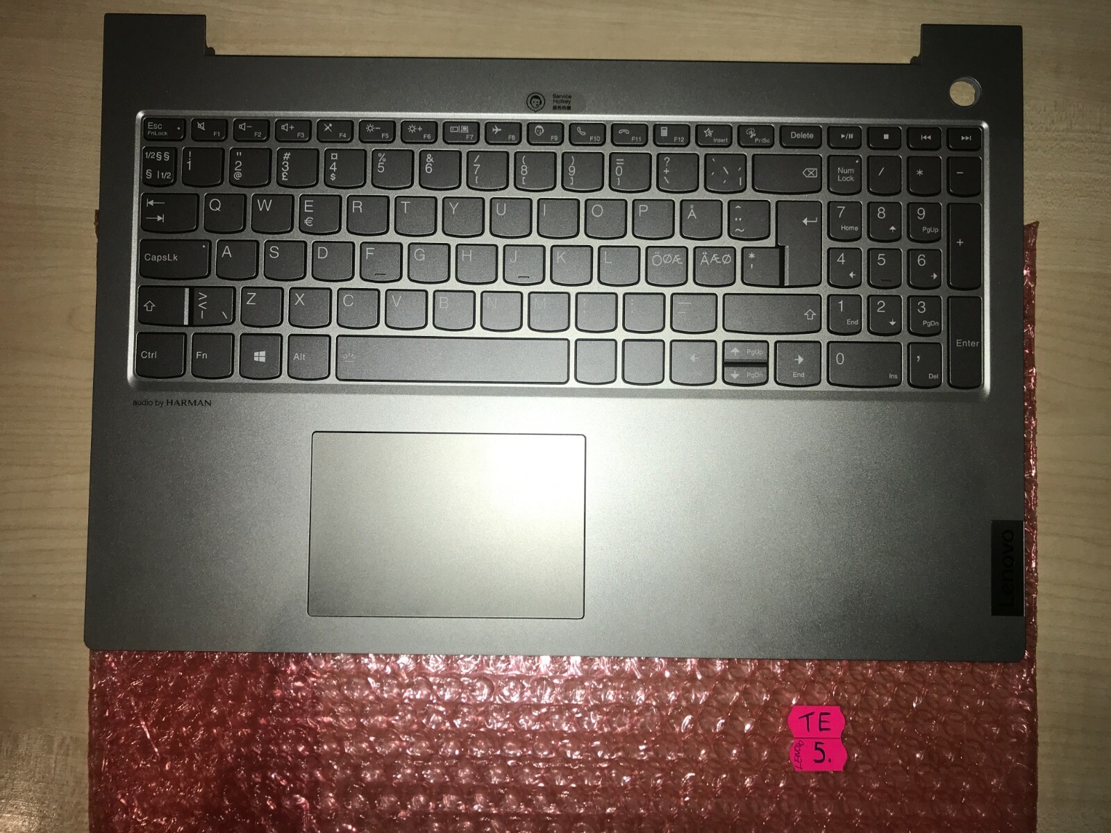 Lenovo Thinkbook 15P Genuine Palmrest & Scandinavian Backlit Keyboard Touchpad