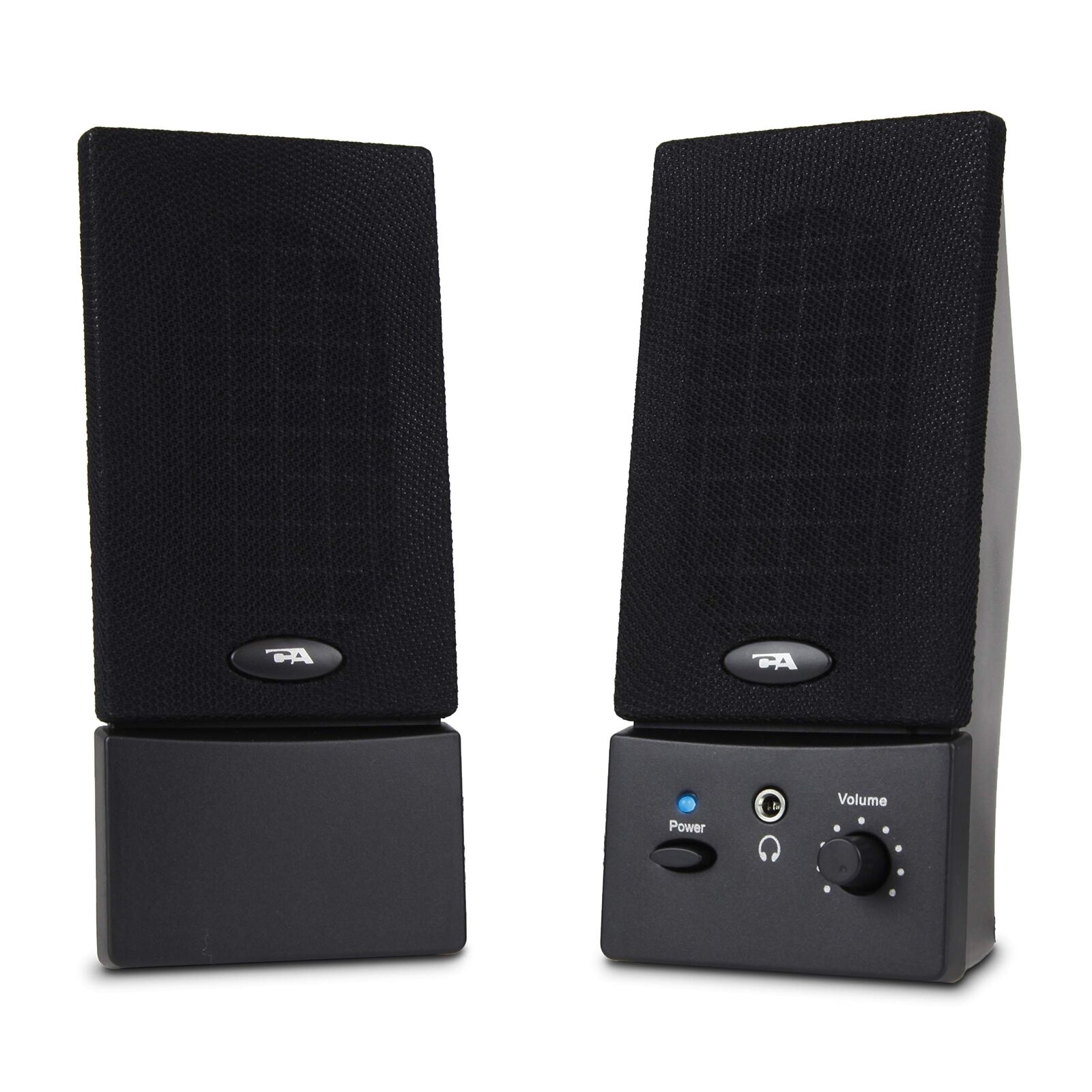 Cyber Acoustics USB Powered 2.0 Desktop Speaker System with 3.5mm Audio Black 