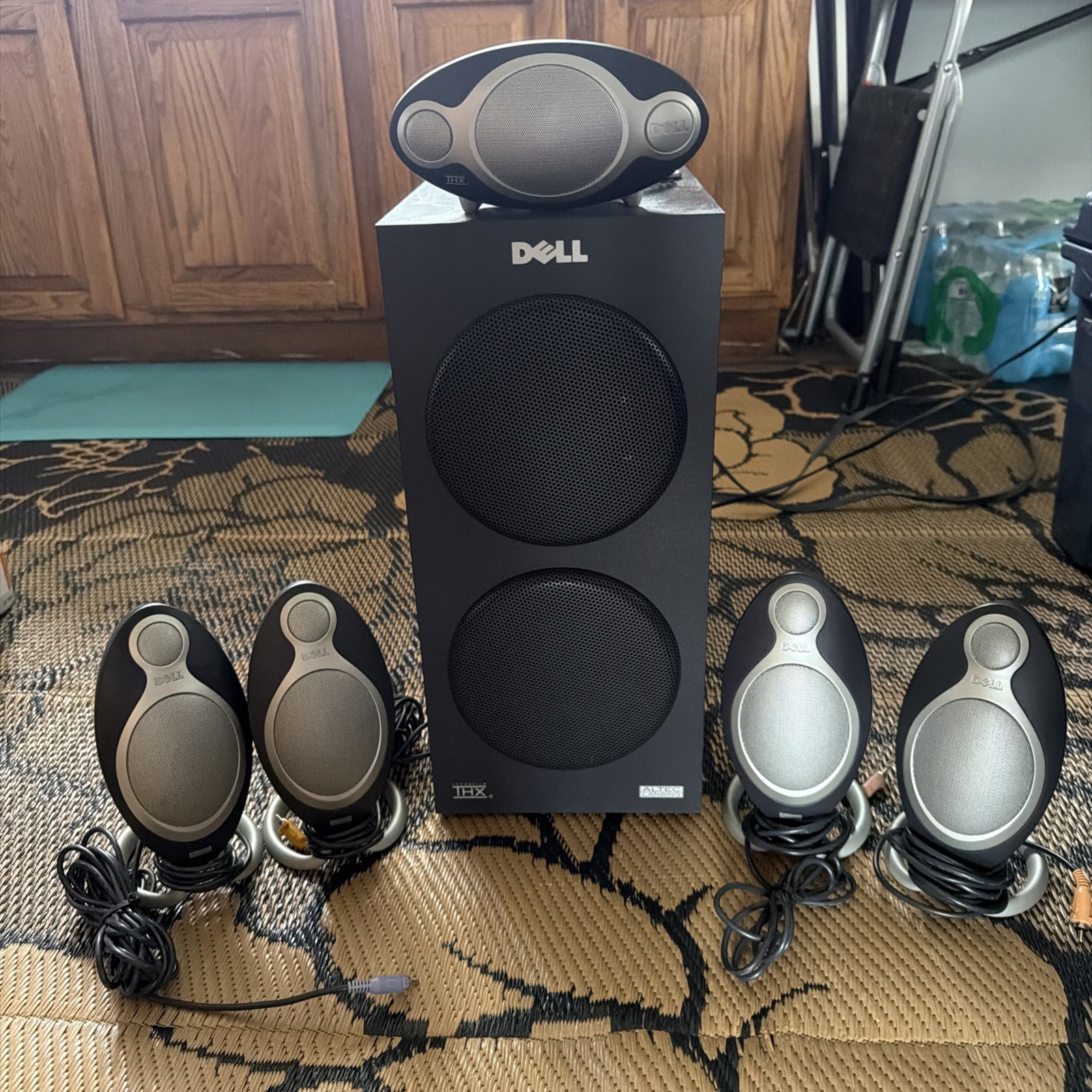 Dell Altec Lansing ADA995 THX 5.1 Speaker System w/ Super Subwoofer 200W Power