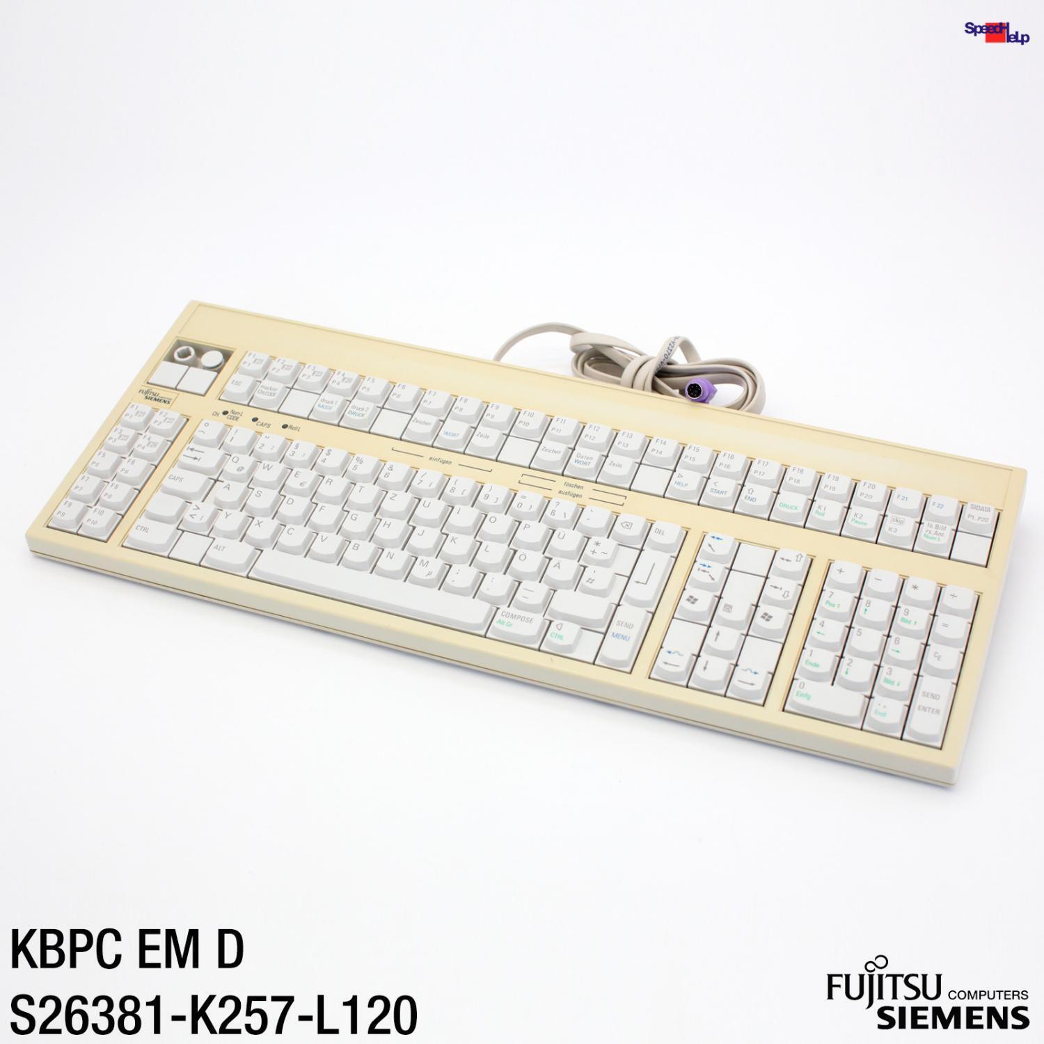 FSC Fujitsu Siemens Kbpc Em D S26381-K257-L120 Ps/2 Keyboard Qwertz