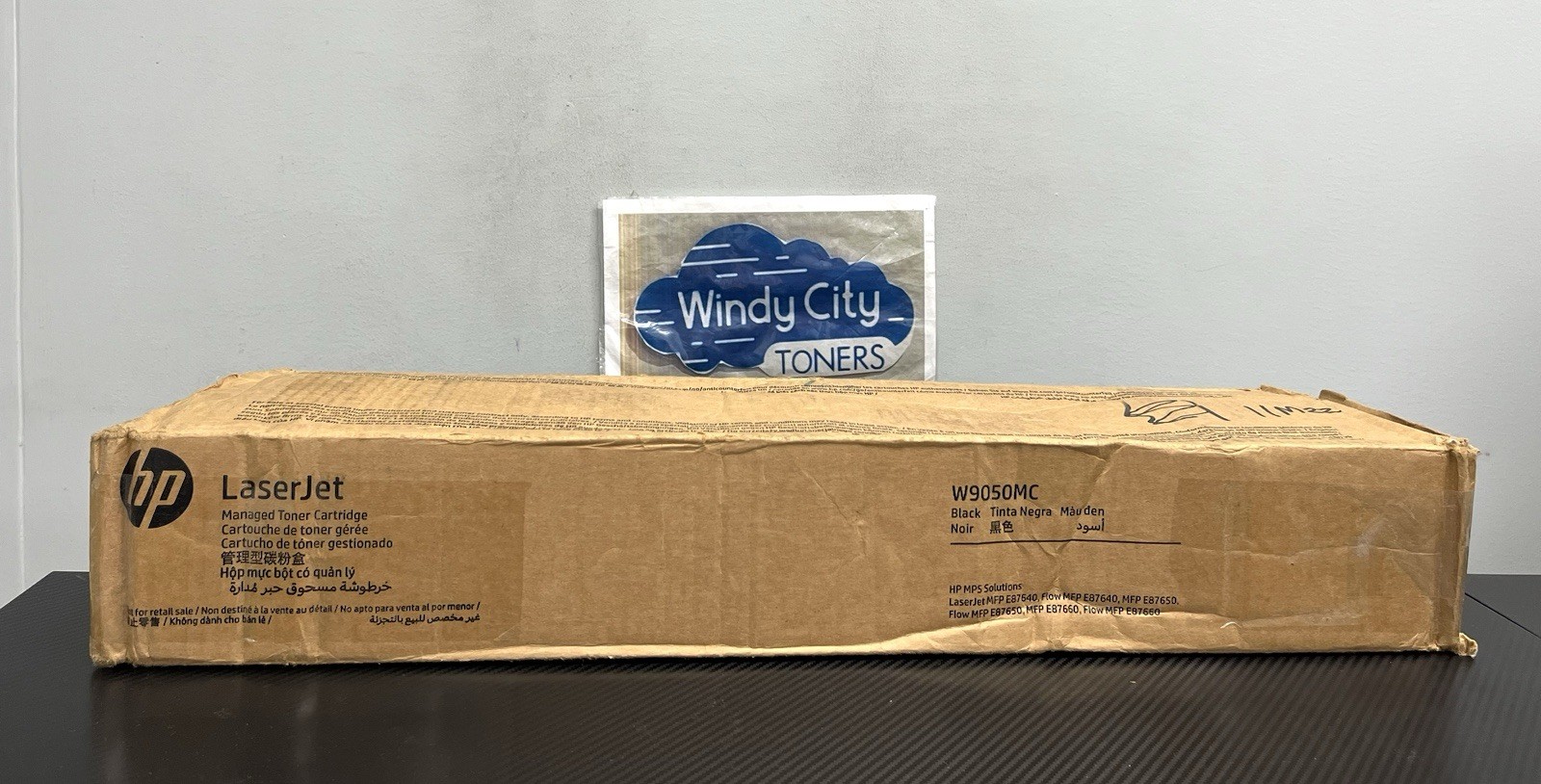 HP W9050MC Black Toner for LaserJet Managed E87660z/E87640dn OEM New Open Box