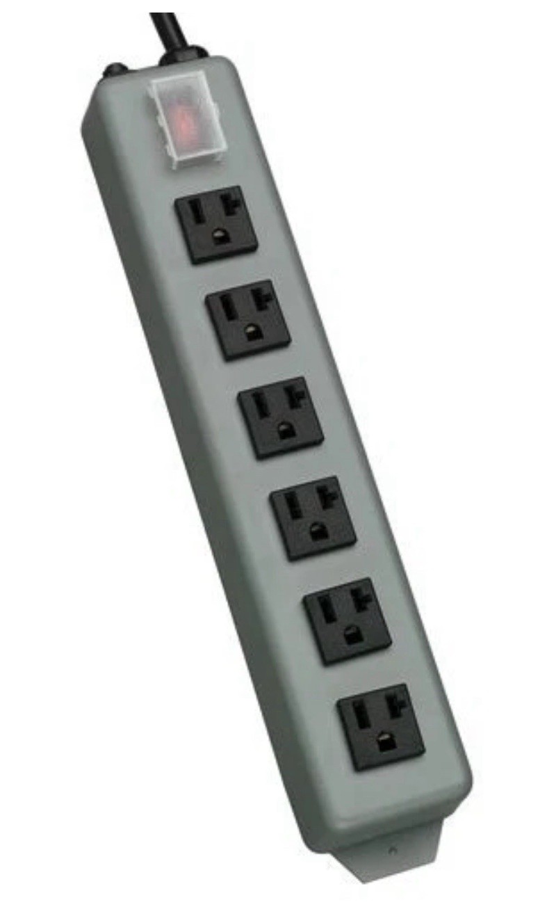 Tripp Lite Waber Industrial Power Strip 6 outlet 15' Cord 5-20P (UL620-15)- D