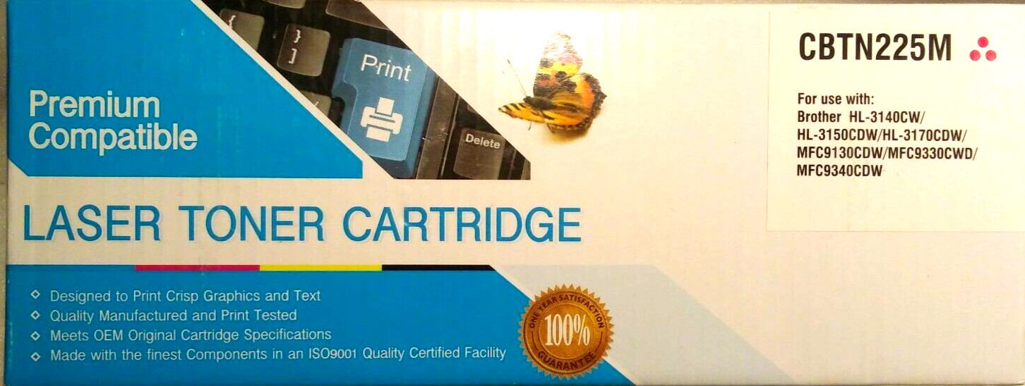 Premium Compatible Laser Toner Cartridge (CBTN225M) Exp. 4/19