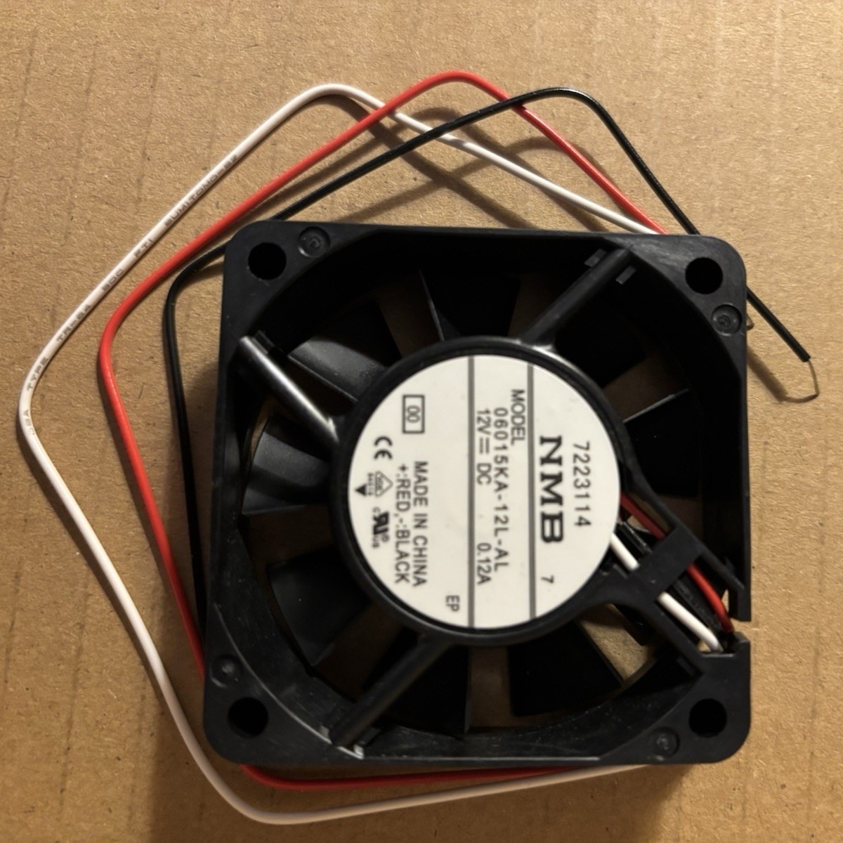 1pcs NEW NMB 06015KA-12L-AL Cooling Fan 2406KL-04W-B39-L00 12V 1.1W 60x60x15mm