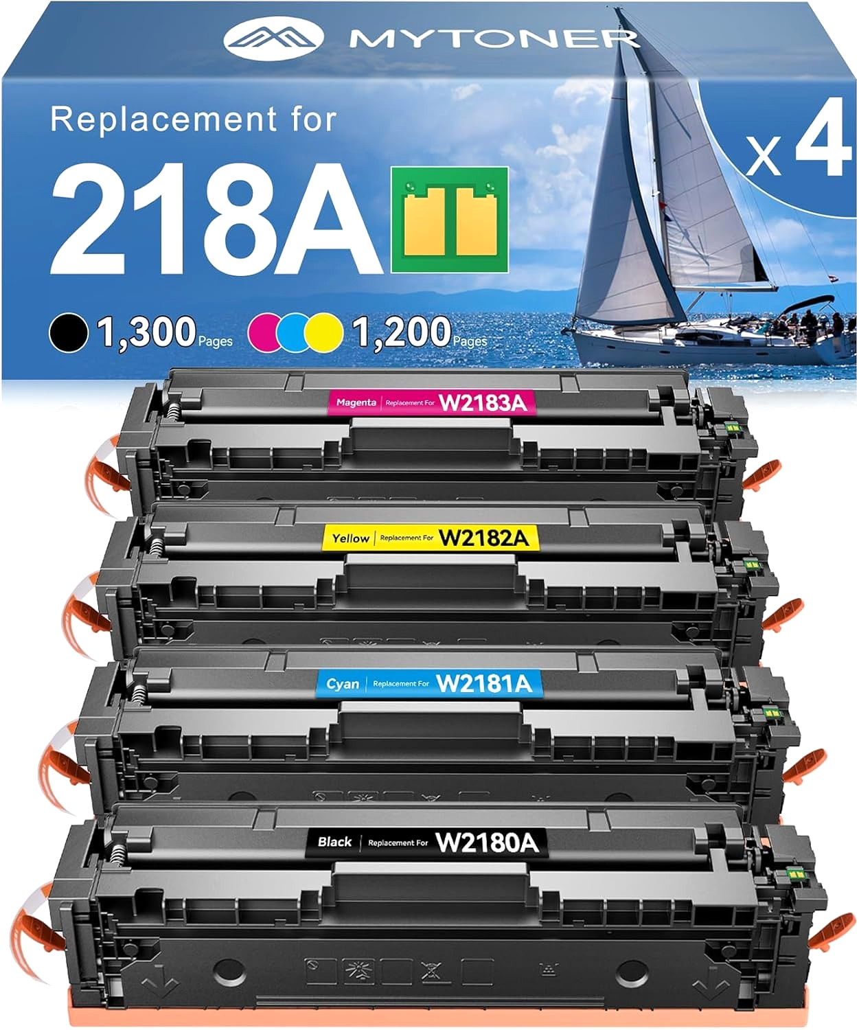 Toner Cartridge for HP W2180A / 218X Color LaserJet Pro 3201dw & 3301 Series