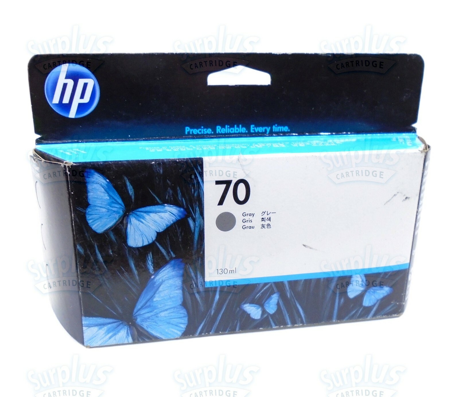 Genuine HP 70 Gray Ink 130ml DesignJet L3S81B E1L21B Q6675A  - Retail Box
