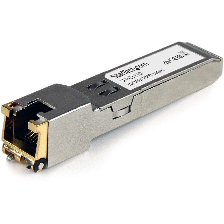 StarTech Cisco SFP-GE-T Compatible SFP Module - 1000BASE-T - 10/100/1000 Mbps