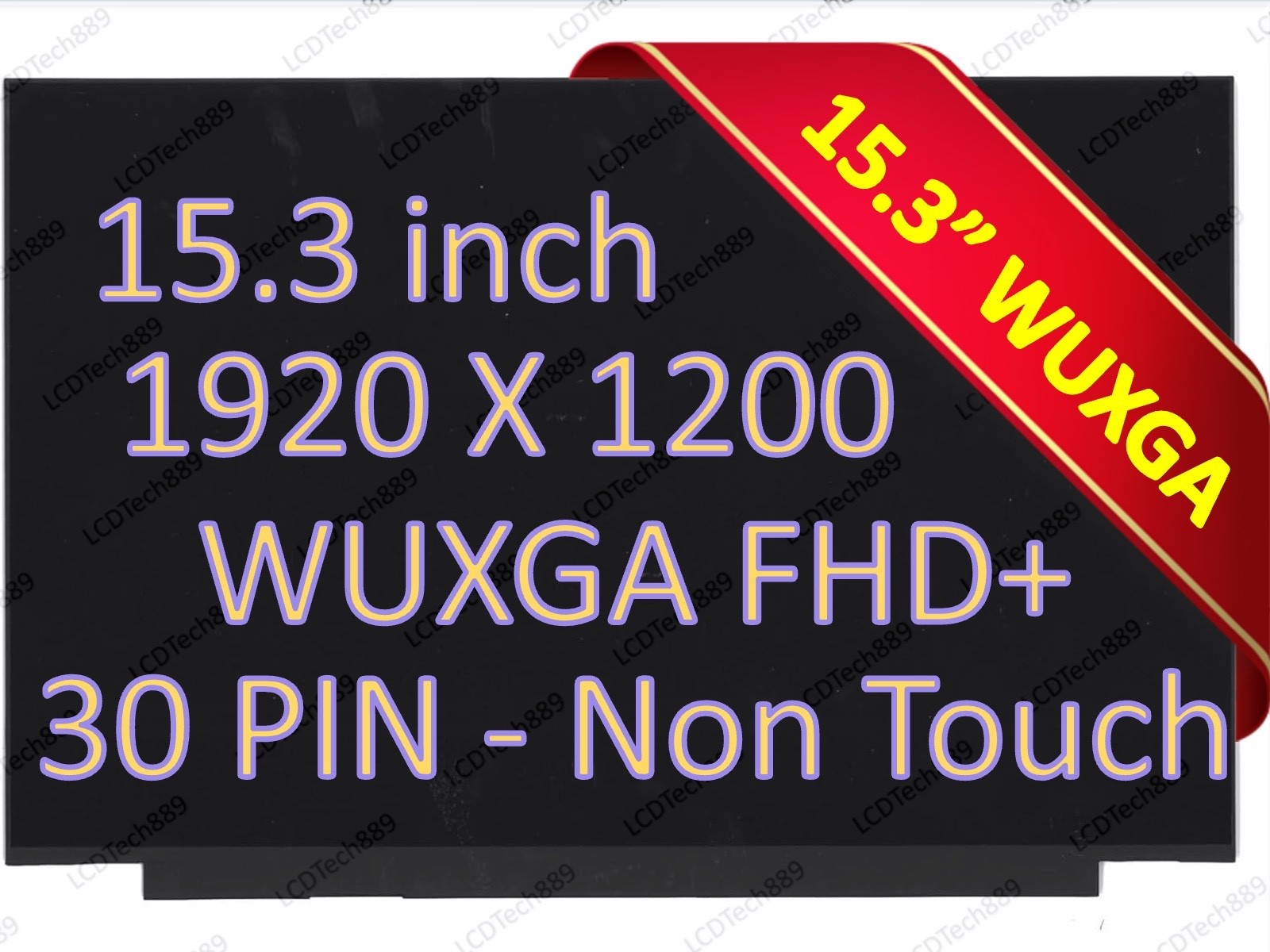 B153UAN03.0 0A 5D11P86187 LCD LED Screen 15.3" FHD+ Non-Touch 30 pin Display New