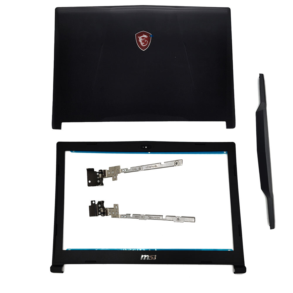 For MSI GL63 8RC 8RD 8RE 8SC 8SD 8SE MS-16P4 16P6 Back Cover+Bezel+Hinges Cover