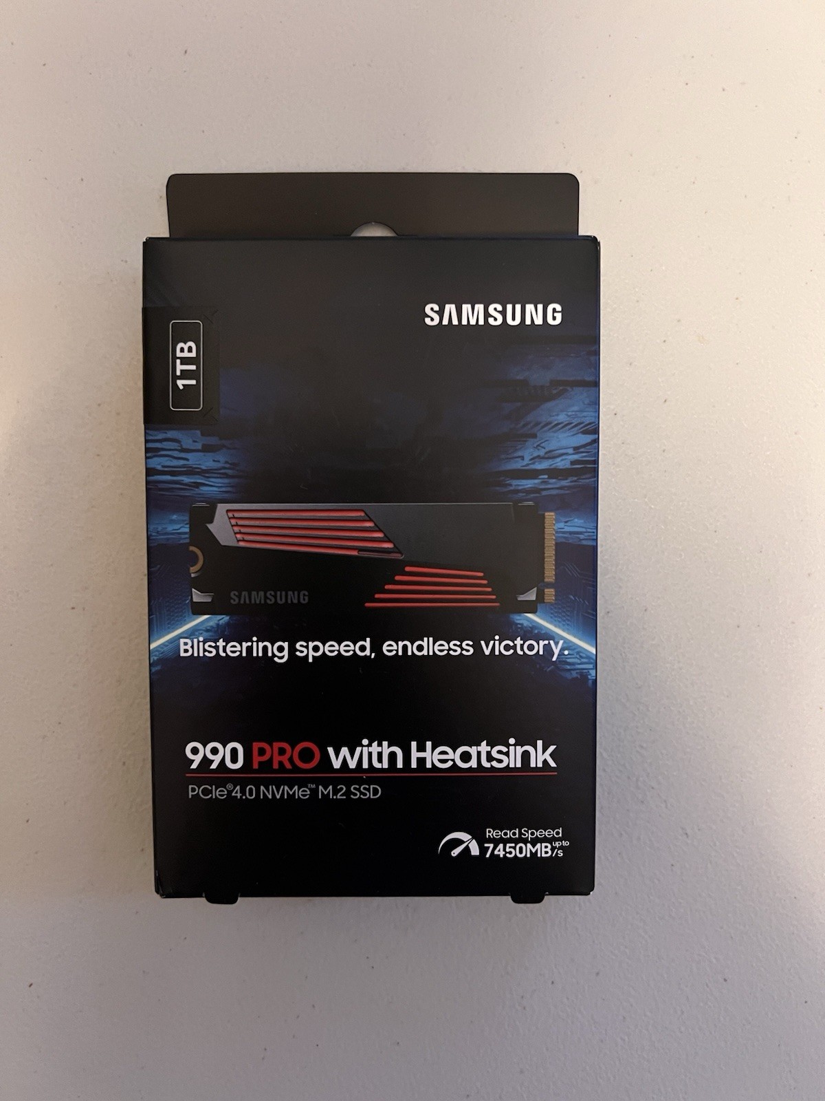 Samsung SSD 990 PRO with Heatsink 1TB, NVMe M.2, Up to 7,450MB/s