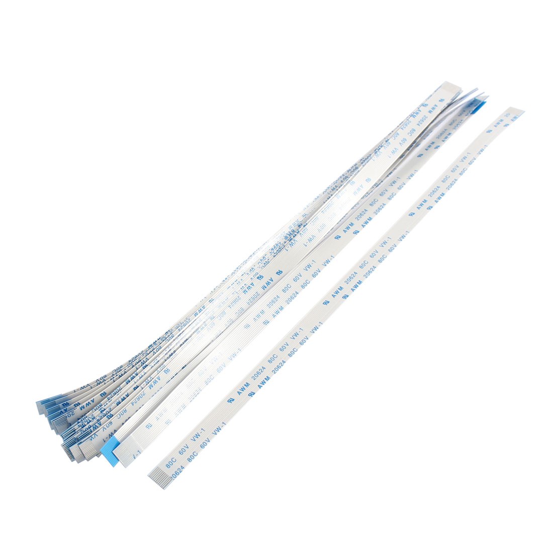 A Type 20Pcs 0.5mm Pitch 12 Pin AWM 80C 60V VW-1 FFC FPC Cable 200mm