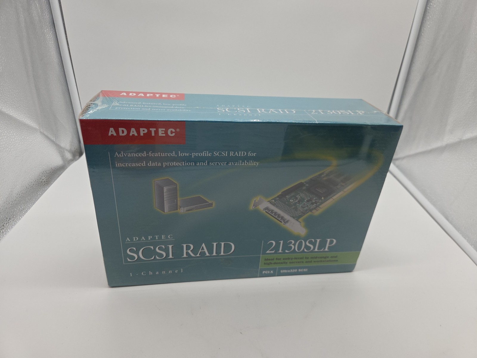 SEALED Adaptec ASR-2130SLP/128MB Ultra320 PCI-X SCSI 64-bit 133MHz 128MB Cache