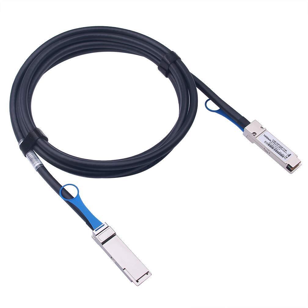 100G QSFP28 DAC Cable - 100GBASE-CR4 to Passive 1m, Q-Q 