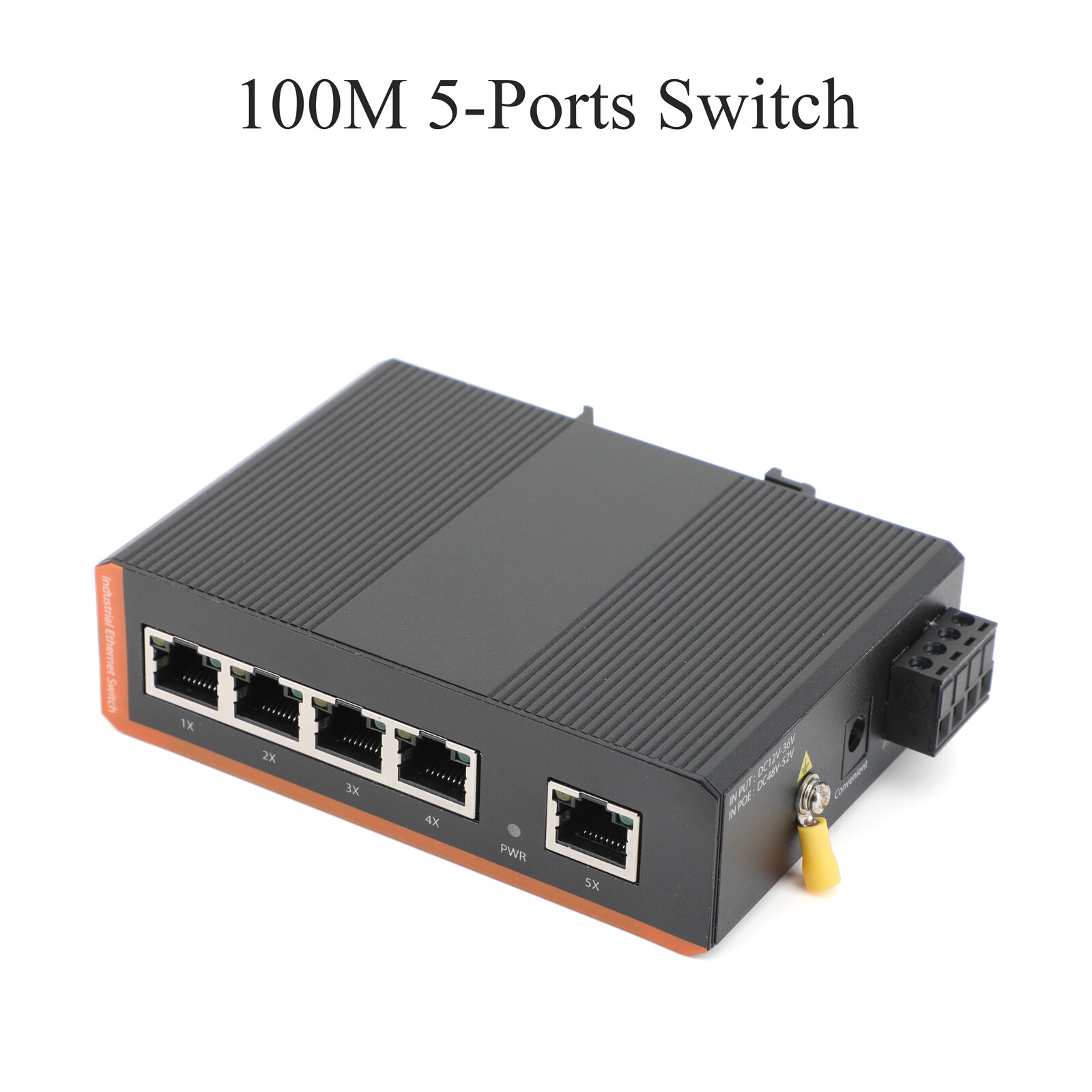 5/8-port Industrial Ethernet Switch 100/1000Mbps DIN Rail, Plug and Play