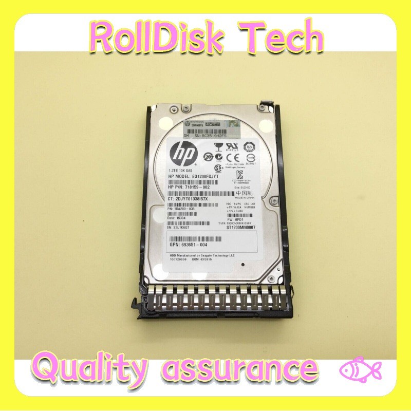 New HP 718162-B21 718292-001 768788-004 1.2TB 6G 10K 2.5" SAS HDD HARD DRIVE