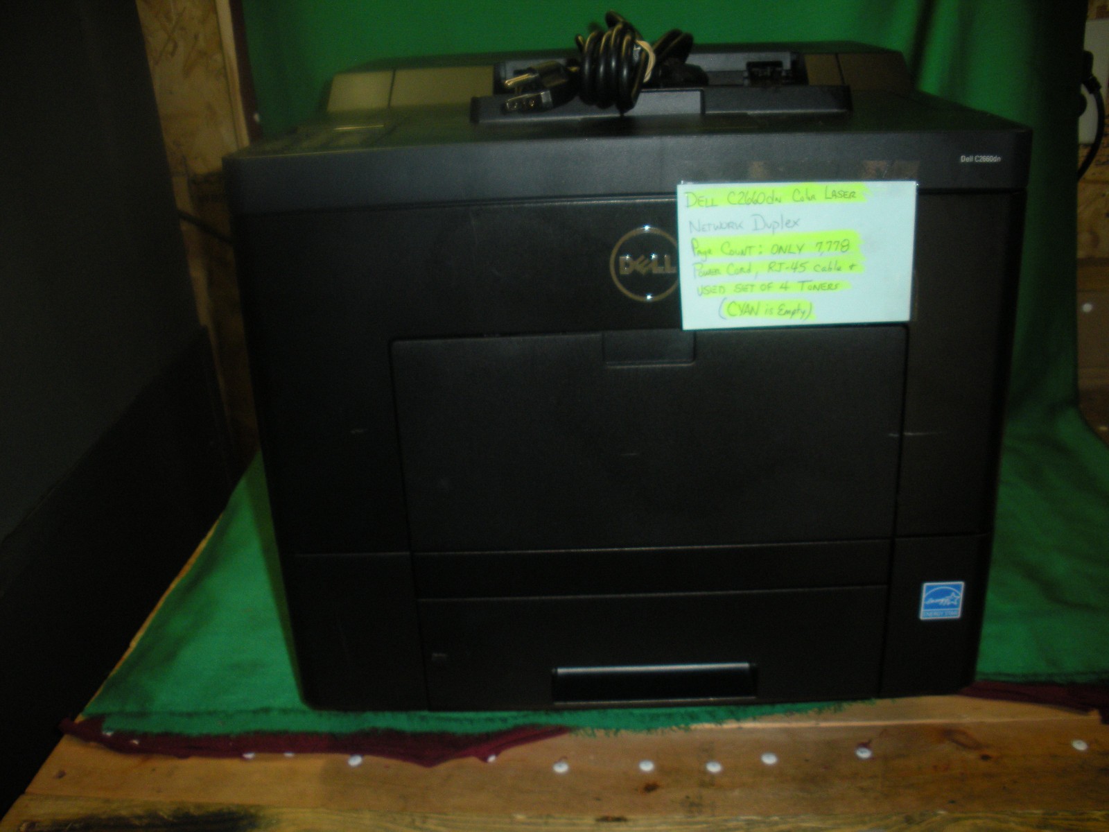Dell C2660dn Color Laser Duplex Network Printer Pg Count  ONLY 7,778 pages