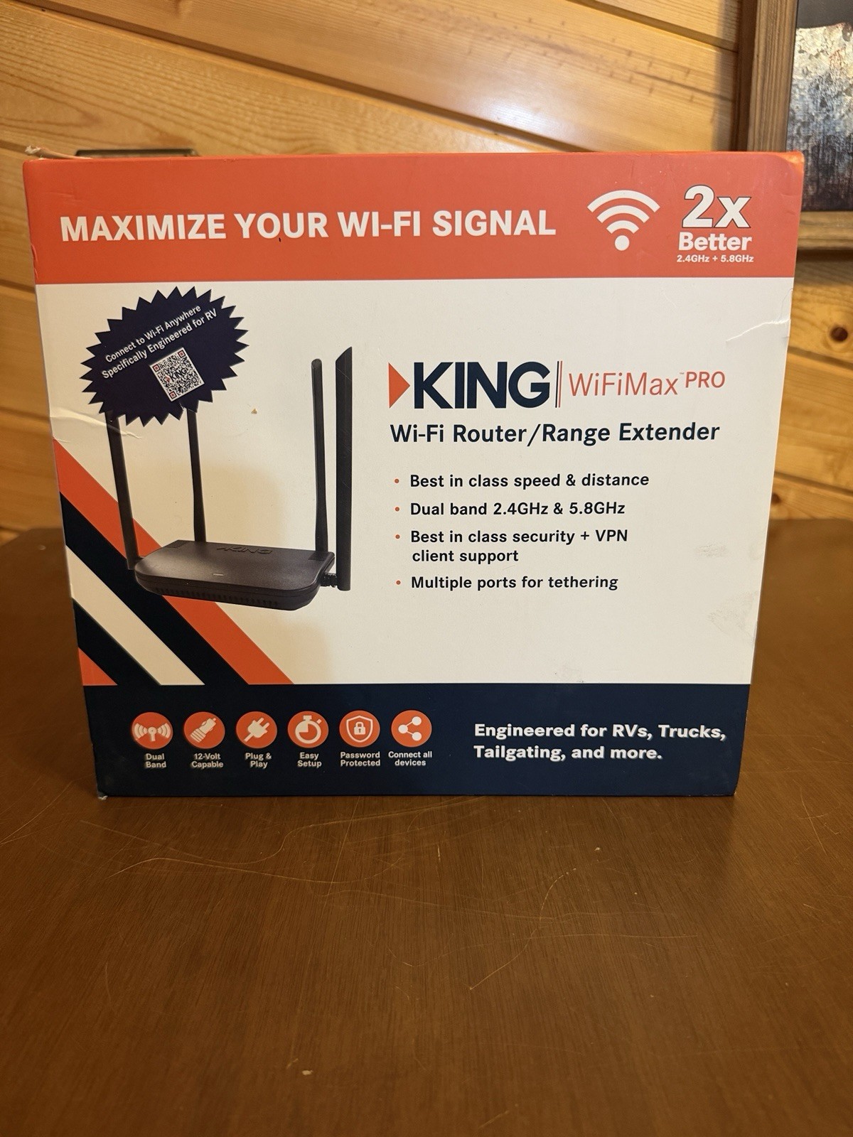 King KWM2000 King WiFiMax PRO Wi-Fi Router/Range Extender