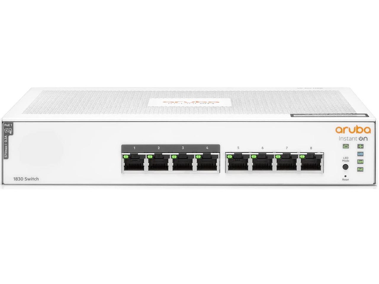 HPE Aruba Instant On 1830 JL811A#ABA 8G 4p Class4 PoE 65W Switch