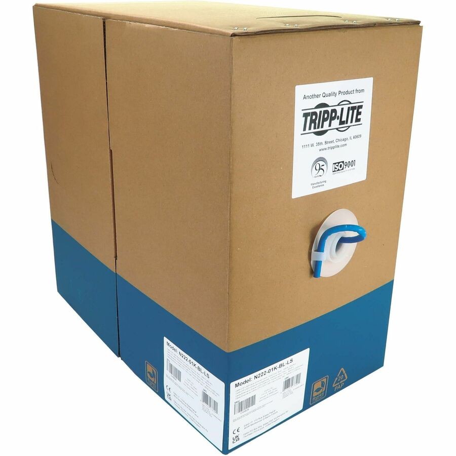 Tripp Lite 1000ft Cat6 1G Solid Core UTP Bulk Ethernet Cable Blue N22201KBLLS
