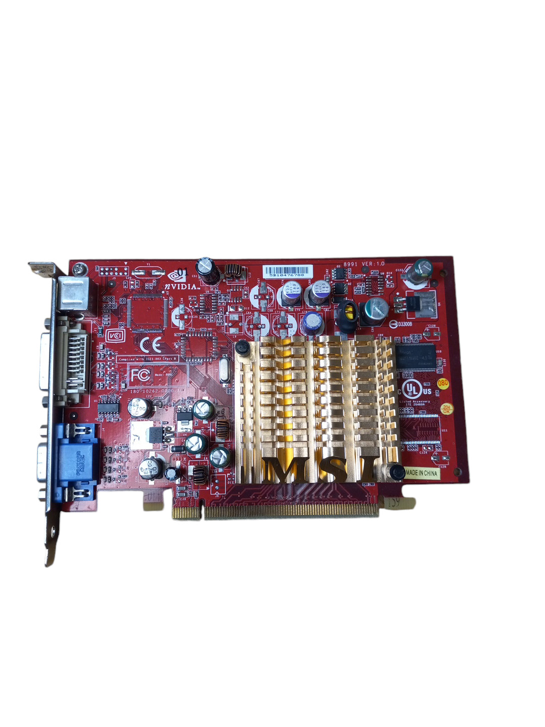 MSI GeForce 6200TC 256MB PCI-E Graphics Card NX6200TC-TD64ES
