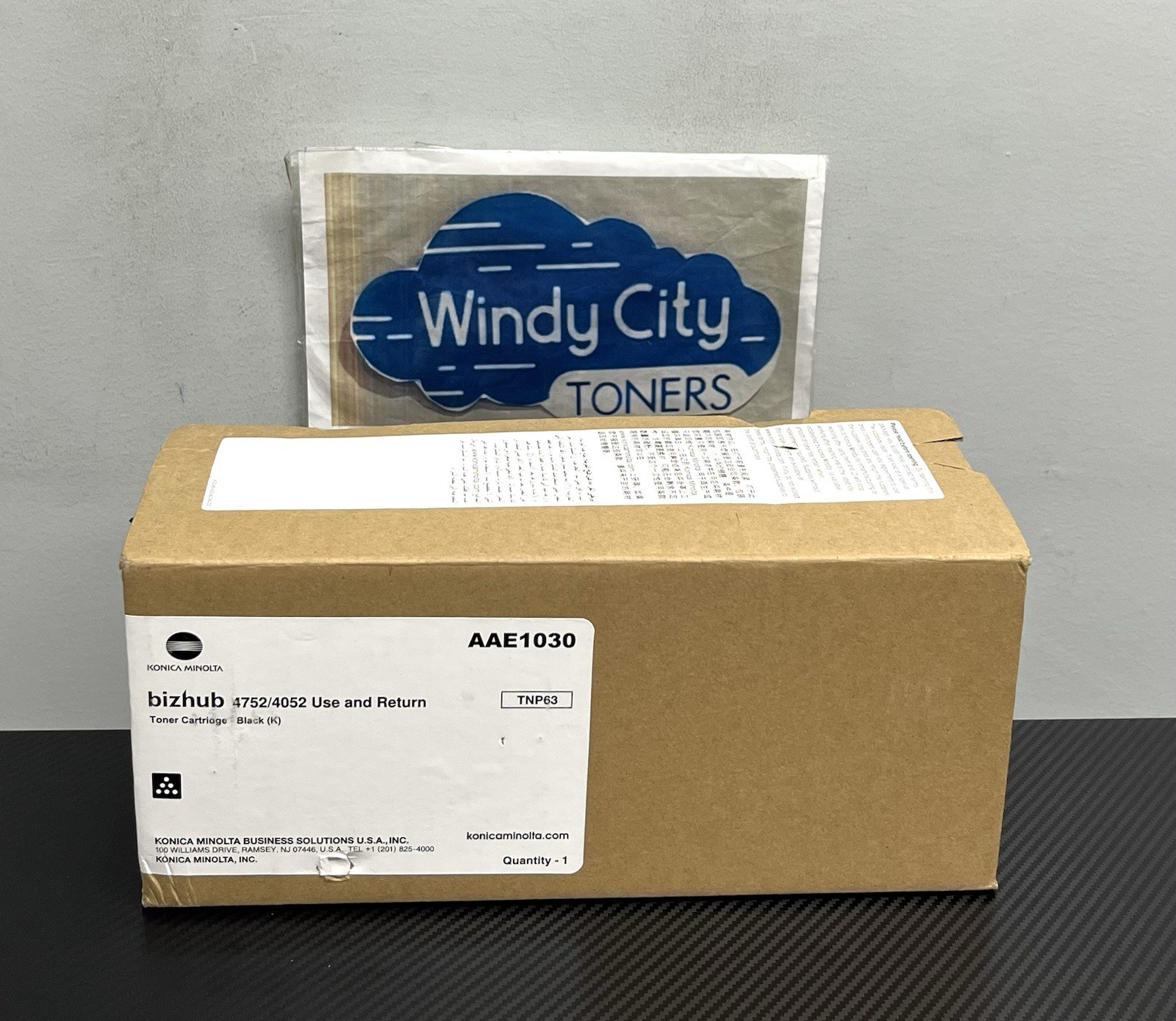 Konica TNP63/TNP64 Black AAE103A/AAE1011 OEM Toner 25k pg 4052/4752 New Open Box