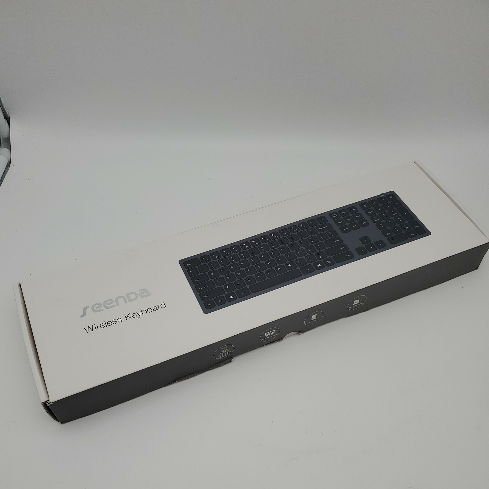 Seenda IWG-WJKB01 White Slim Wireless Keyboard 