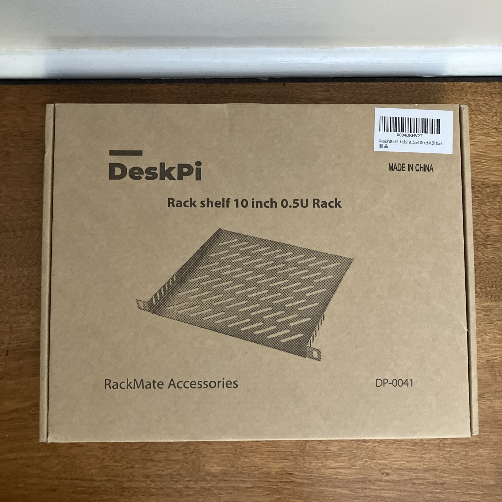 10" 0.5U DeskPi 0.5U Server Rack Shelf 7.87" Depth Vented GeeekPi T1/T0 DP-0041