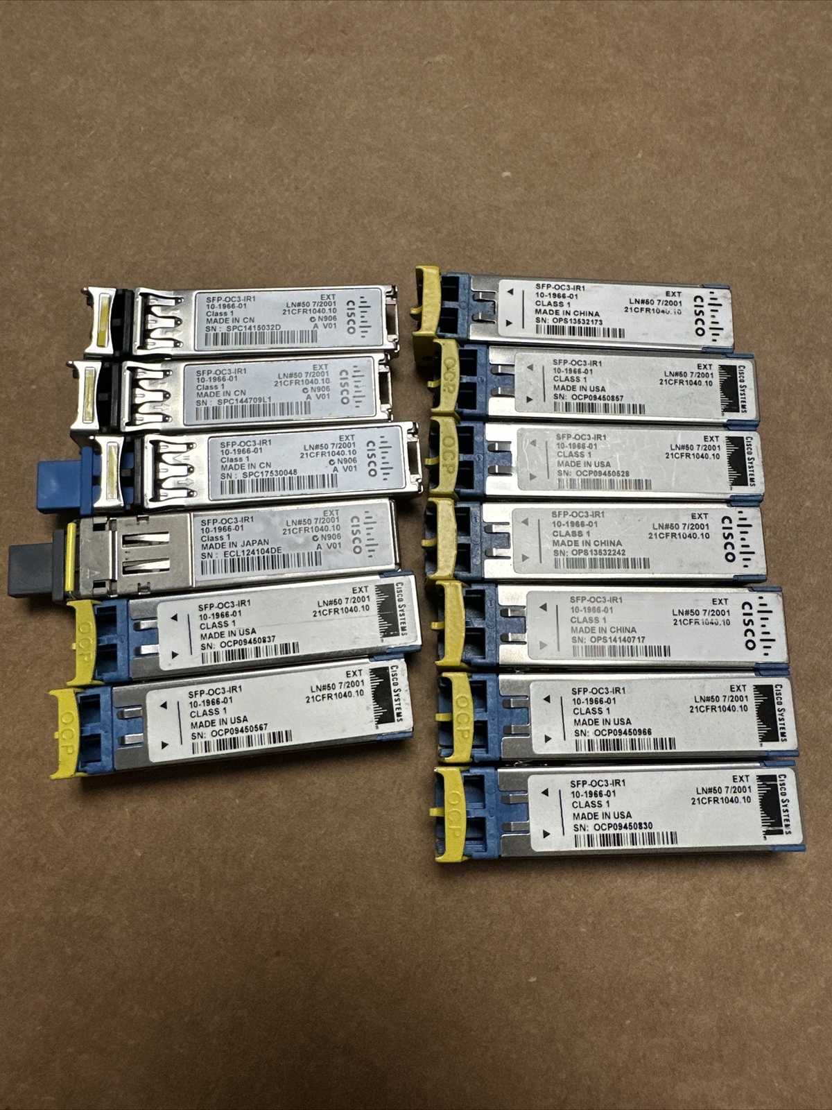 Cisco OC3 Optical SFP Transceiver SFP-OC3-IR1 10-1966-01 IPUIAC0RAA 1310nm