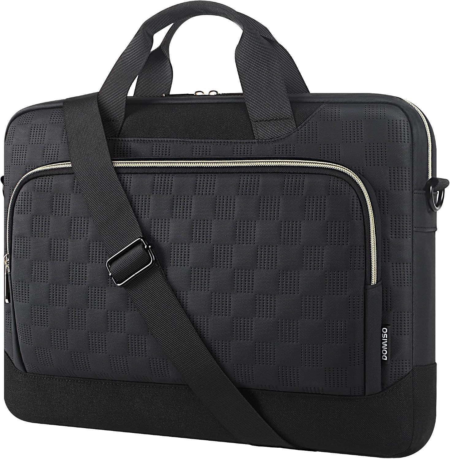 Business Briefcase for Men Women, Waterproof Messenger Bag for 17-17.3 Inch Lapt