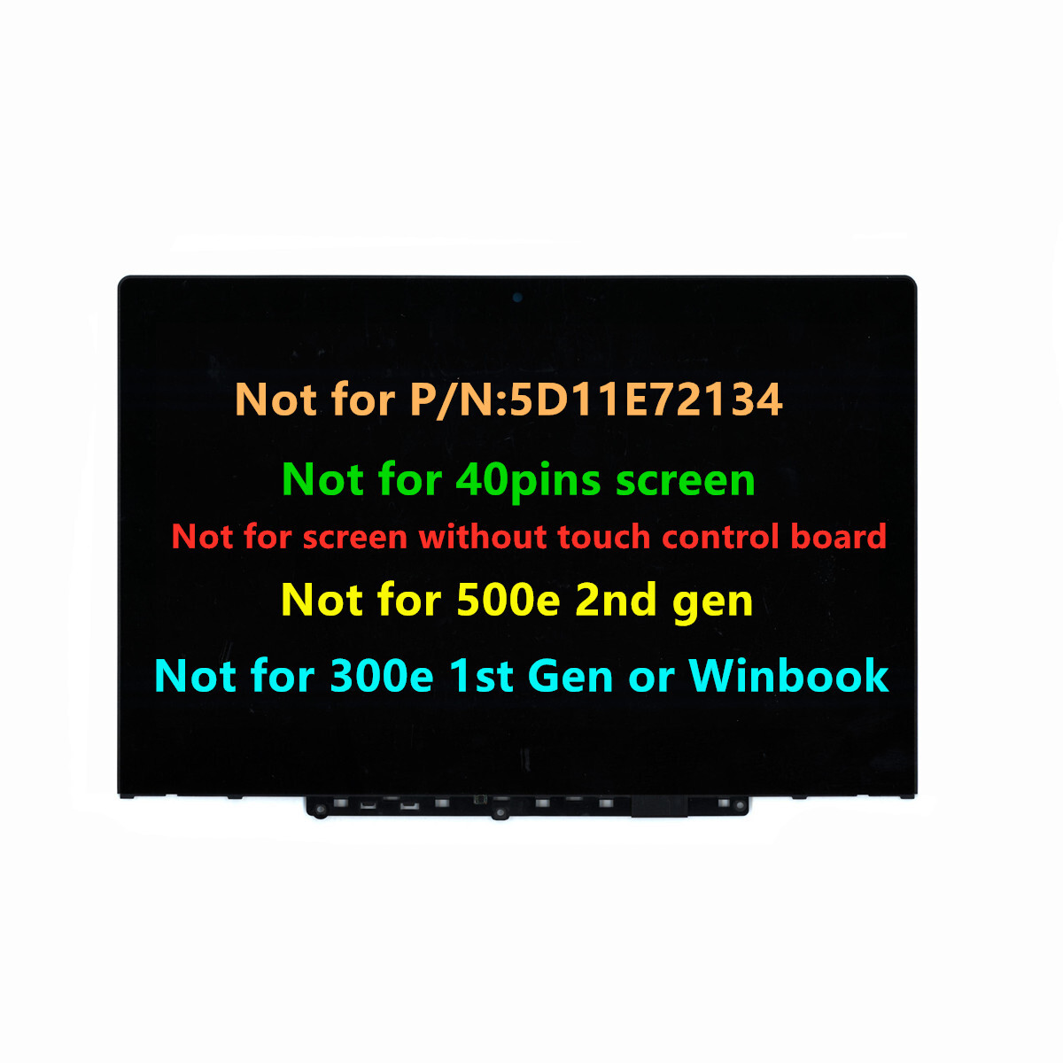 Screen Replacement for Lenovo 300E Chromebook 2nd Gen LCD Touch 81MB 