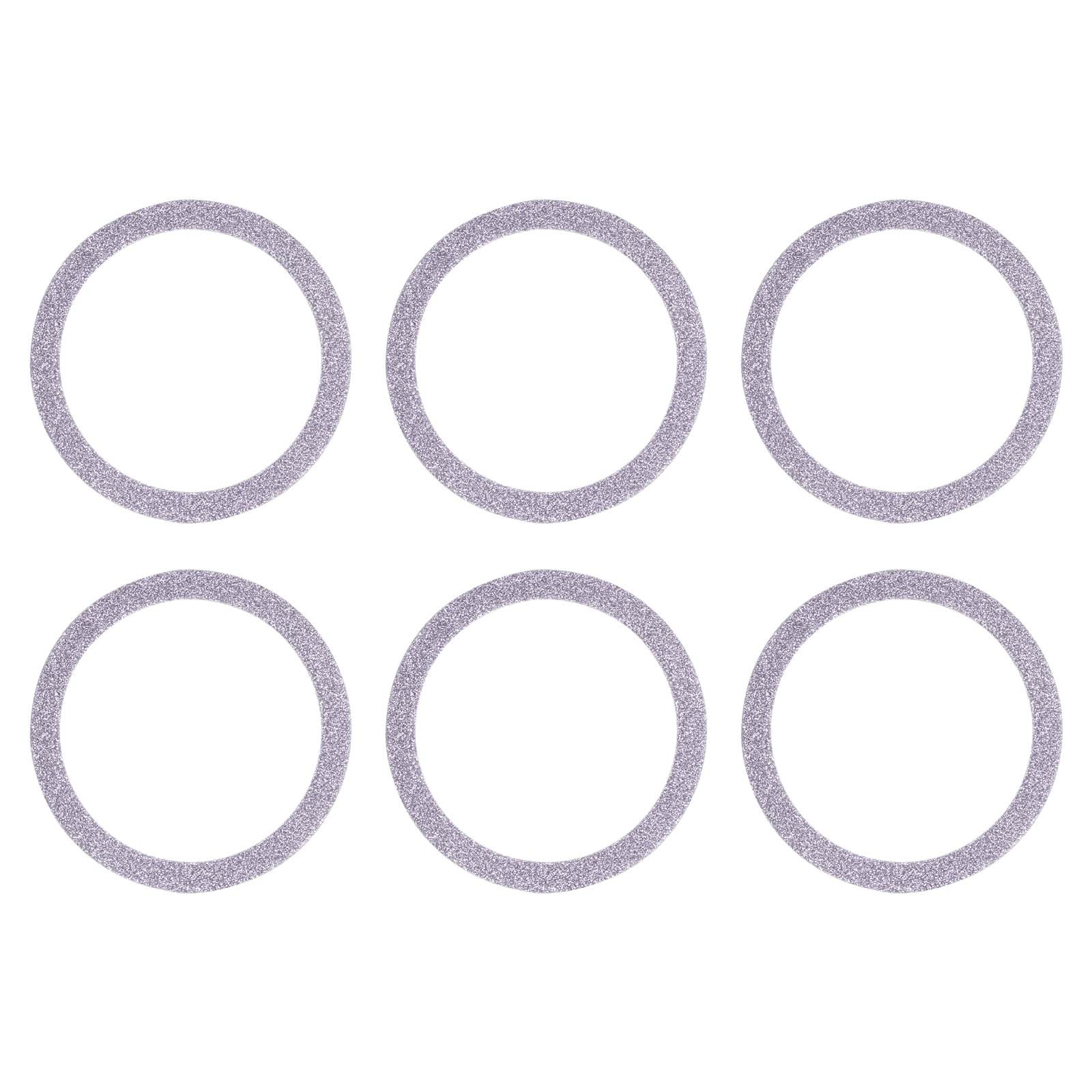 Universal Sparkle Magnetic Adapter Ring, 6 Pcs Sticker Ring, Purple