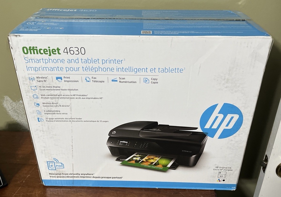 HP Officejet 4630 Wireless All-In-One PC Computer Inkjet Printer