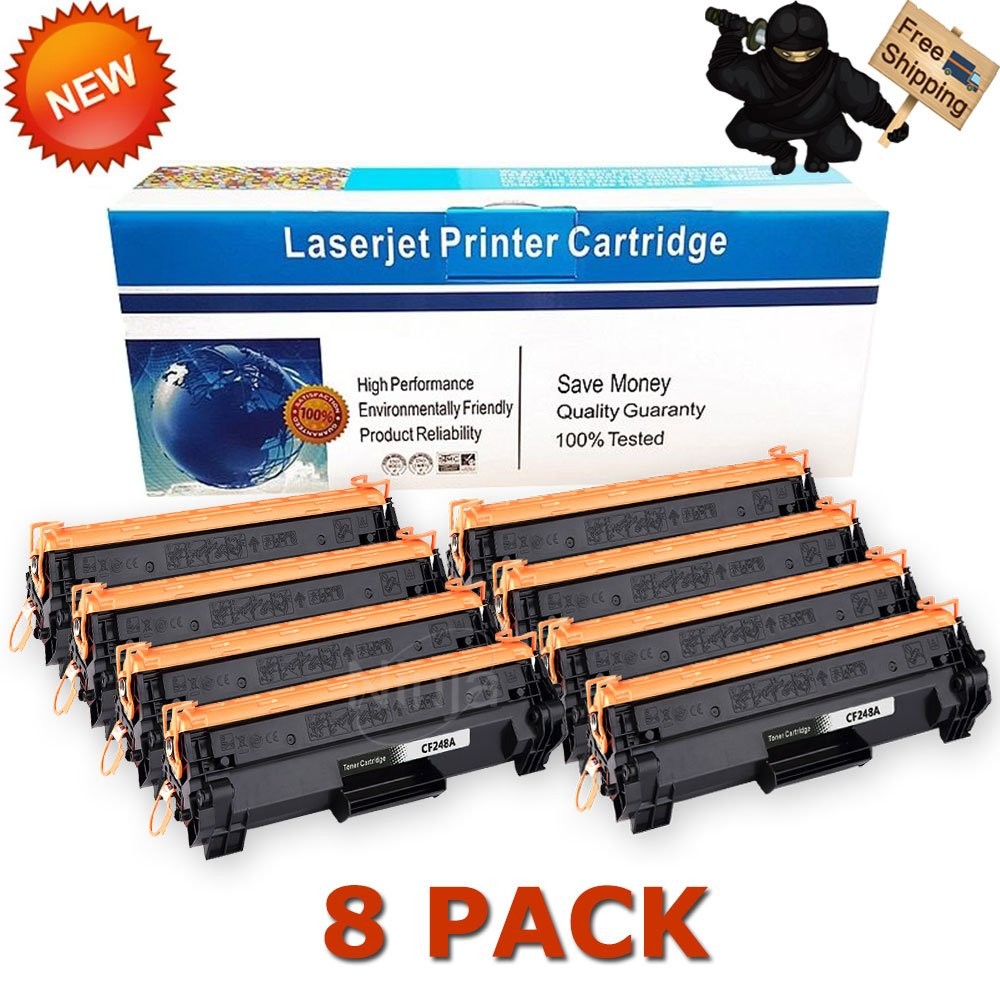 8PK CF248A 48A Toner Cartridges for HP LaserJet Pro M15w M28w M29w