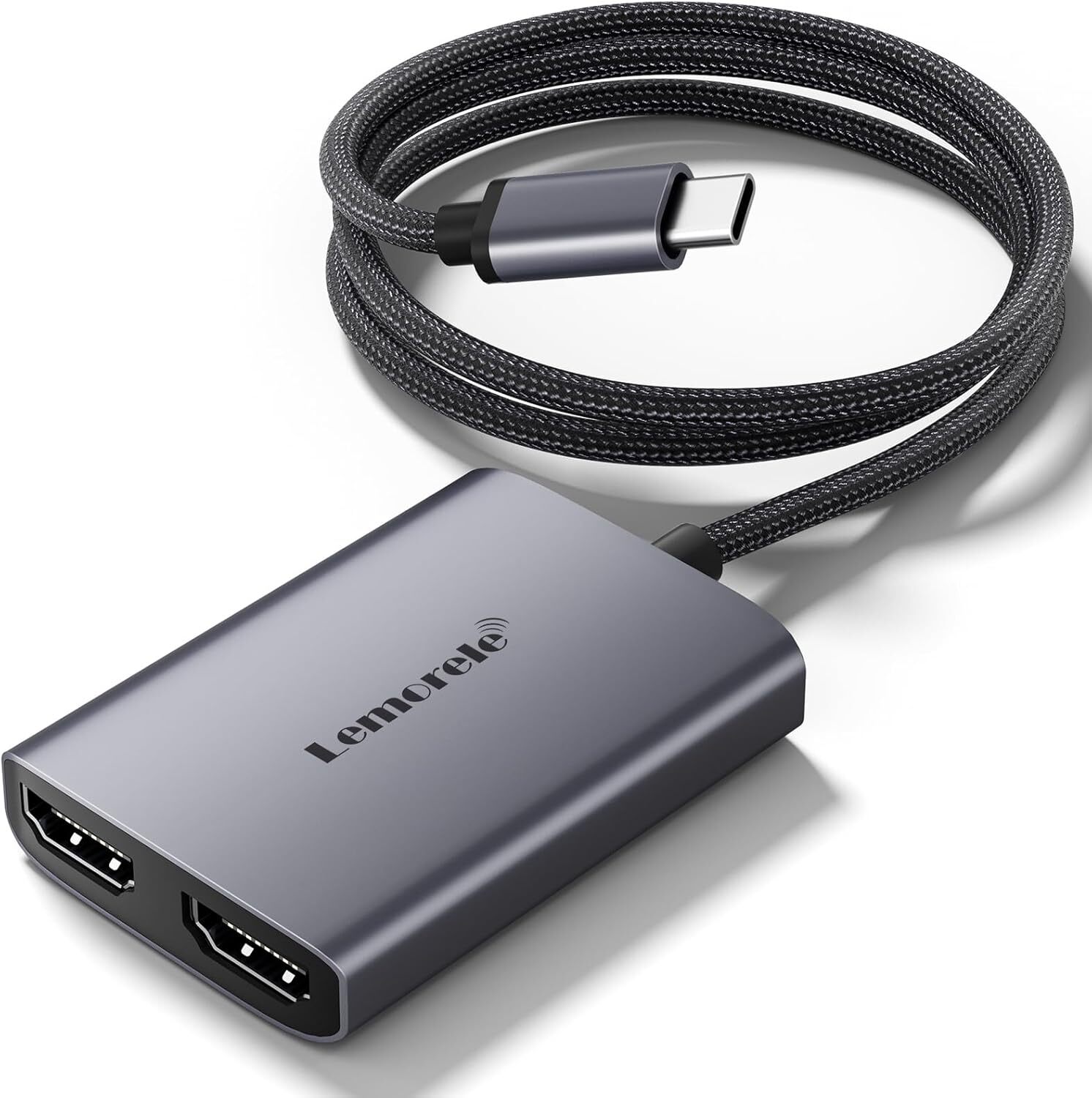 USB-C to Dual HDMI Adapter 4K 60Hz Multi Monitor Converter MacBook Pro Air M1 M2