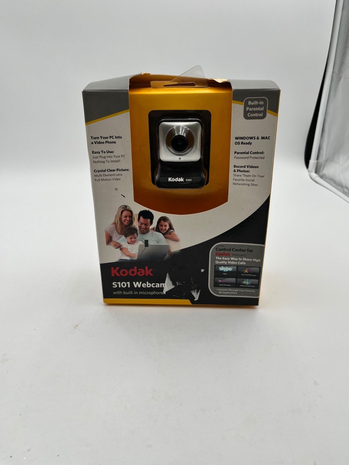 Kodak S101 Webcam Built-In Microphone NEW Sealed in Box Windows Mac #Kodak #Webc