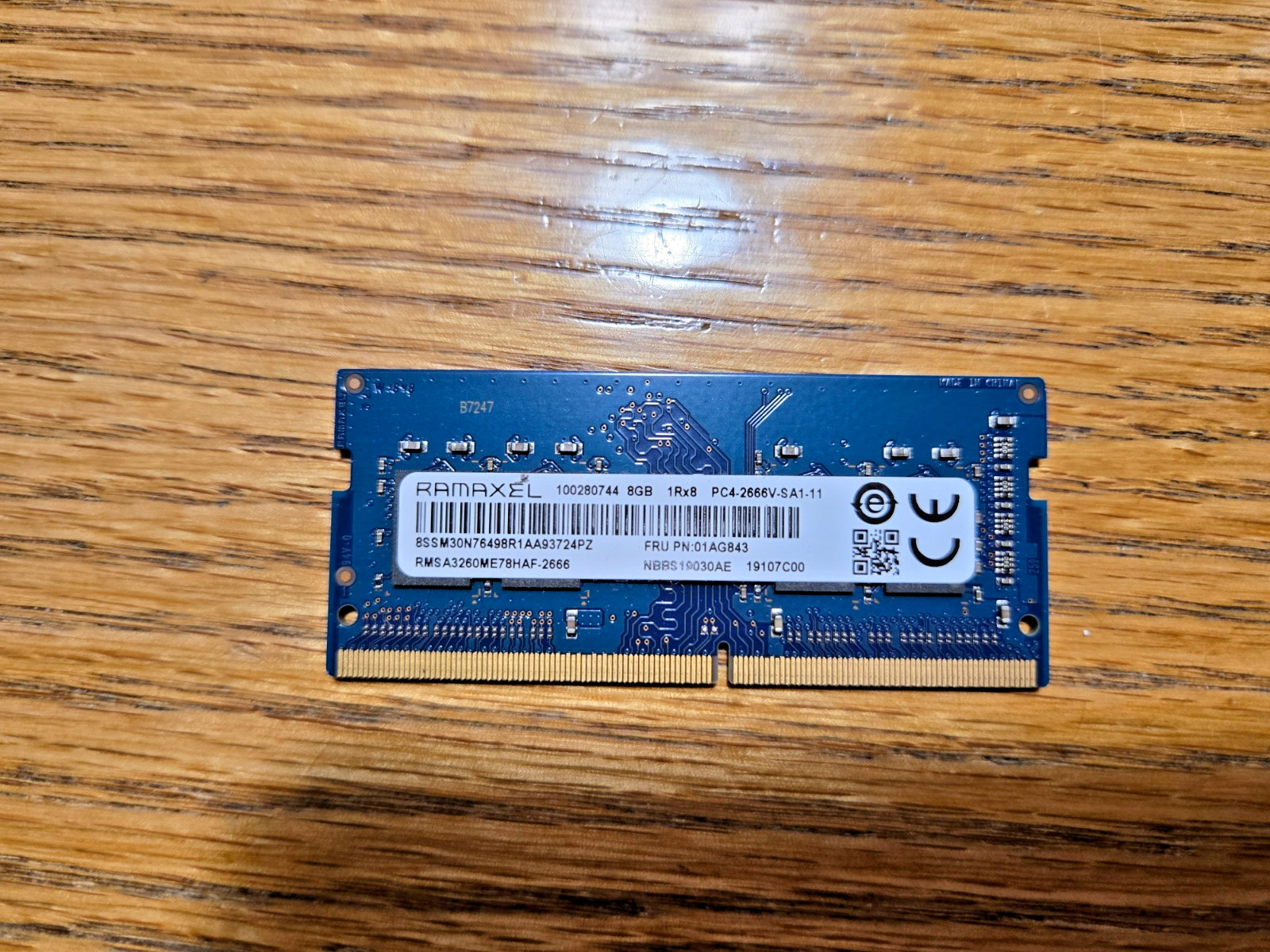 Ramaxel 8GB DDR4 2666MHz SODIMM RAM RMSA3260ME78HAF-2666 PC4-2666V 1Rx8