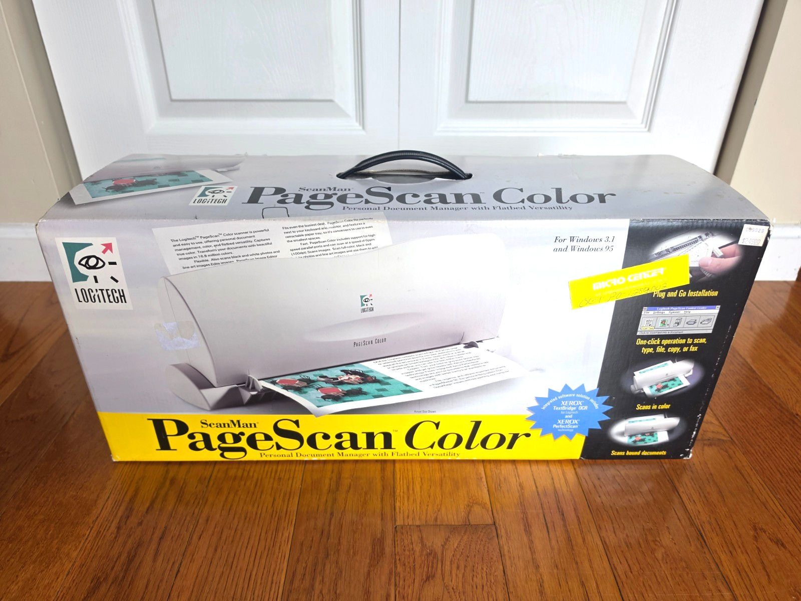 VTG Logitech PageScan Color Parallel Paper Scanner For Windows 3.1/95 NEW